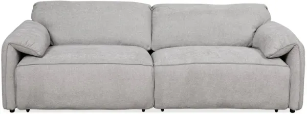 Cleveland - Dual Power Convertible Sofa - Silver