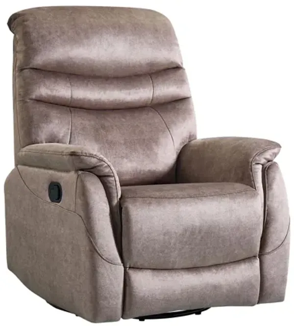 Rocking Swivel Recliner Chair For Living Room, 360 Degree Swivel, Adjustable Modern Reclining Chair, Classic And Traditional Recliner Sofa With Lumbar Support - Dark Gray