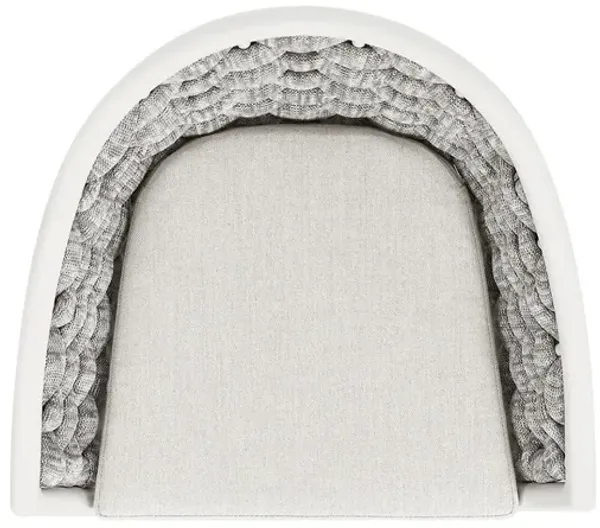 Rowan - Rope Barrel Low Back Patio Counter Stool (Set of 2) - Optic White