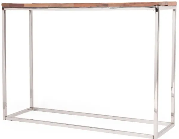Console Table - Brown / Silver