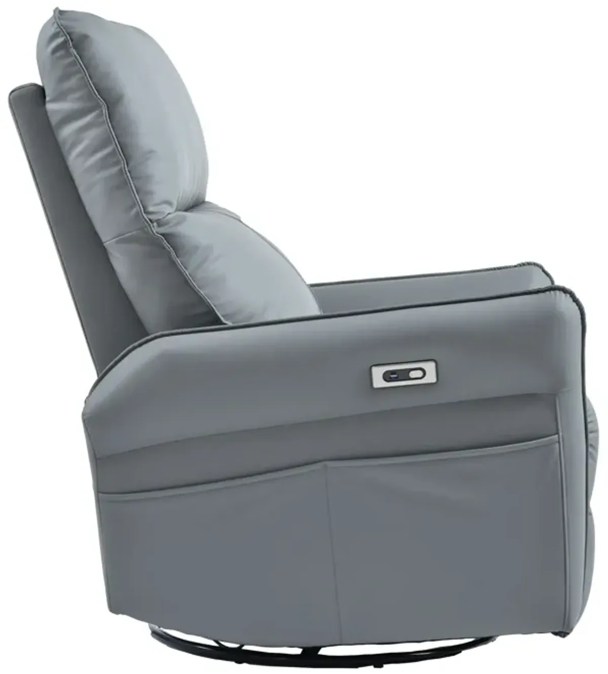 270° Power Swivel Rocker Glider Recliner Chair With USB Ports