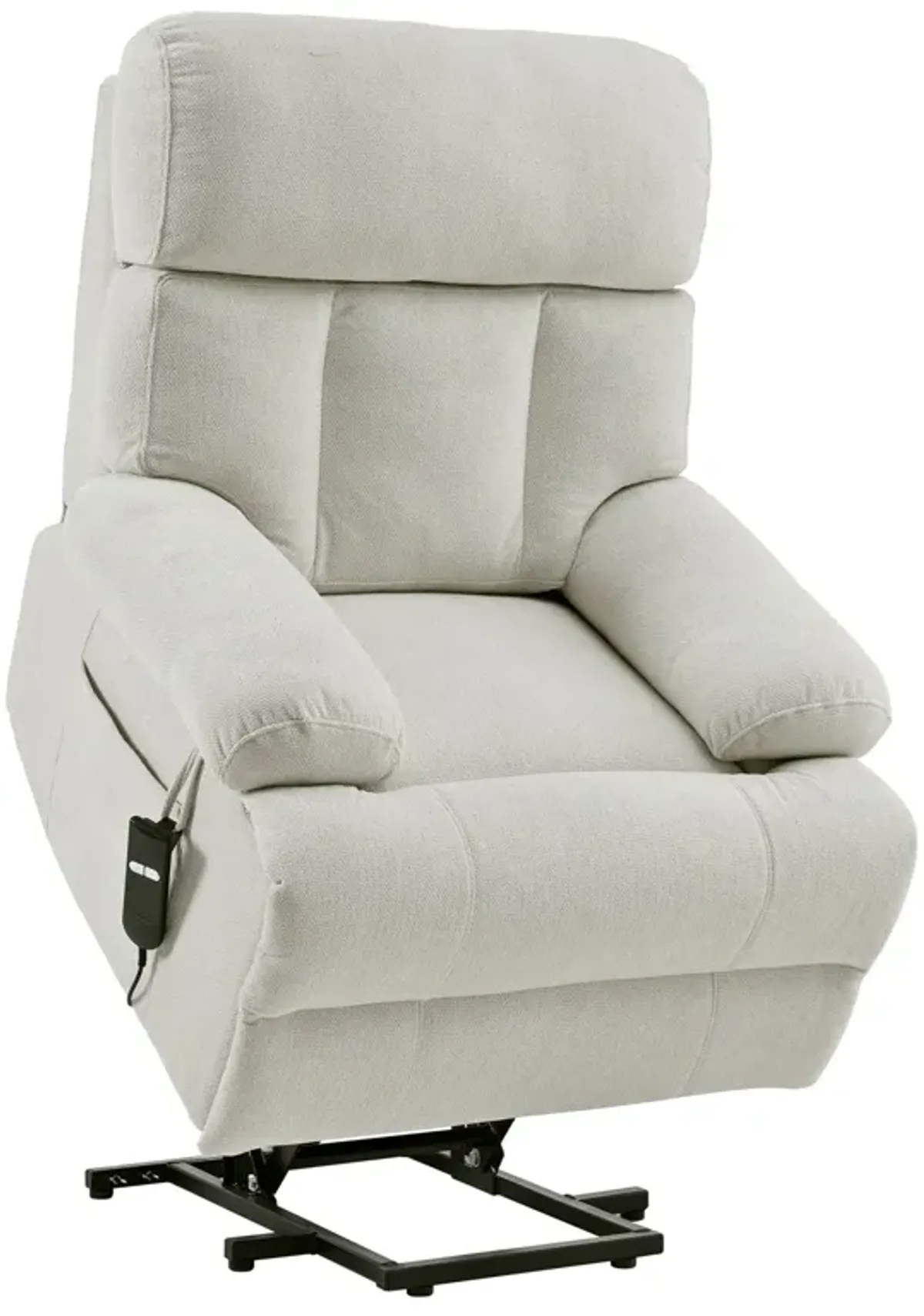 Oversized Power Lift Recliner Chai With Remote Control, Side Pocket, Spacious Seat