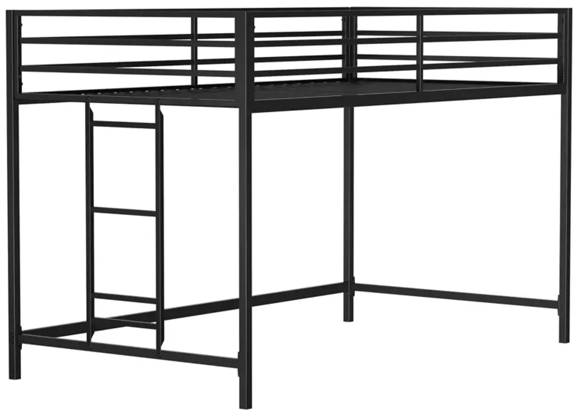 Adam - Junior Twin Loft Bunk - Black