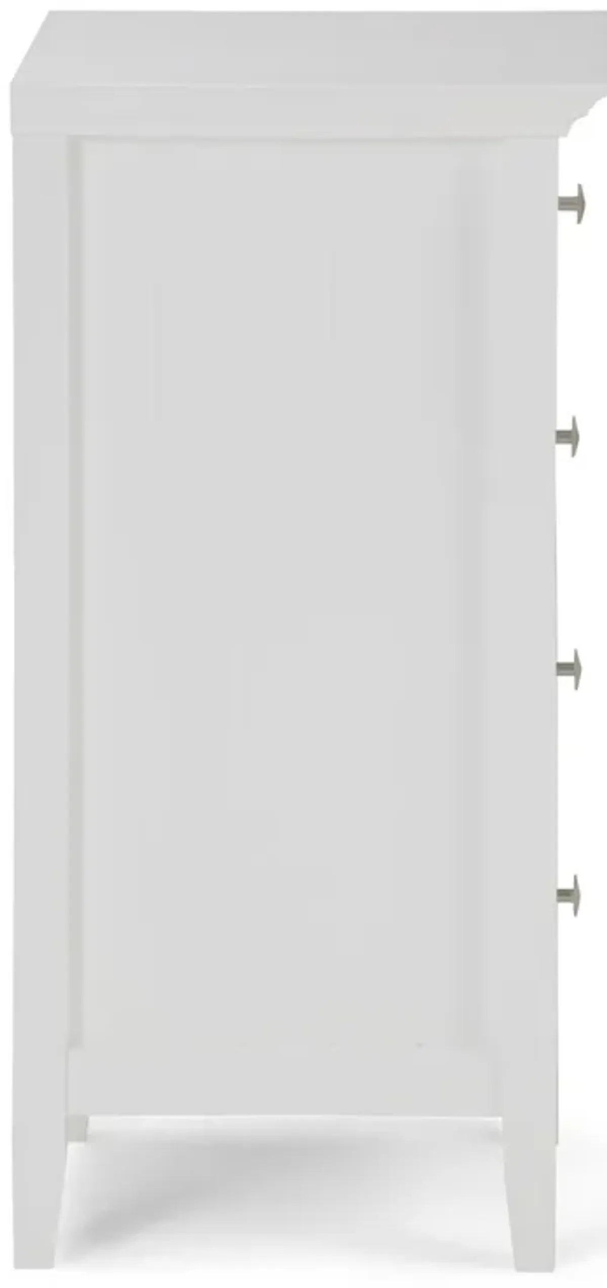 Acadian - Four Drawer Floor Storage Cabinet - Pure White