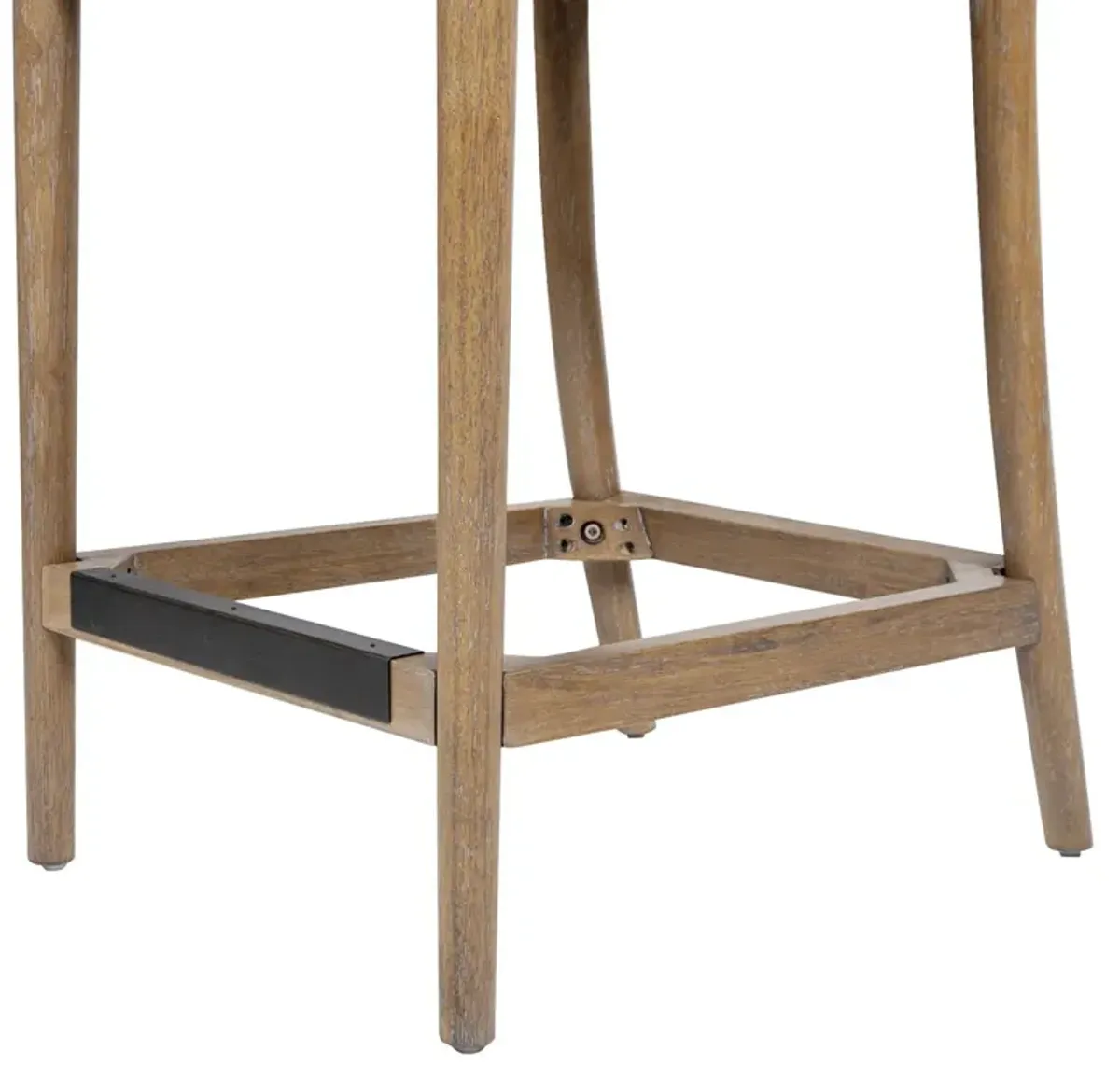 Leon - Arched Back & Upholstered Counter Stool (Set of 2) - Ivory White