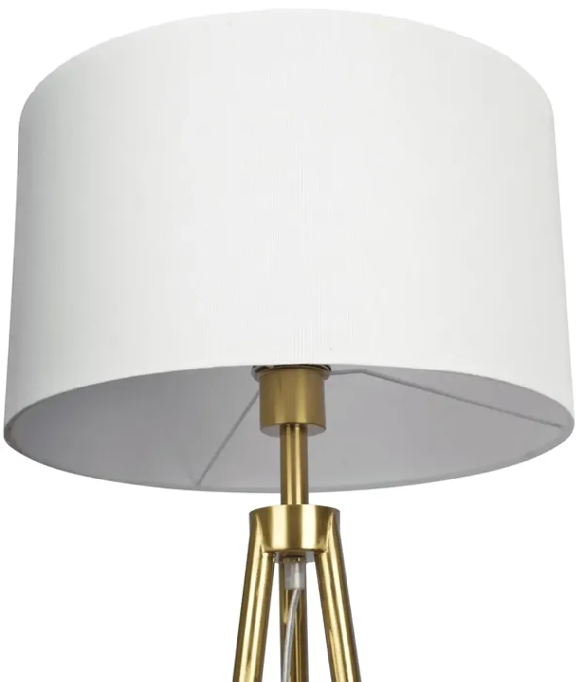 Sway - Floor Lamp With On / Off Switch Triple Legs Shade - Black / Gold / White