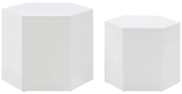 Hexahedron Coffee Tables For Living Room, Office, Bedroom (Set of 2)