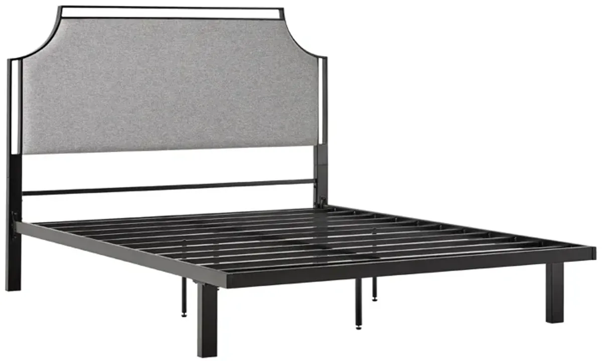 Bed Traditional Upholstered Metal