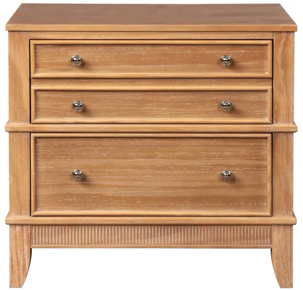 Hazel 3 Drawer Hazel 3 Drawer Side Table For Living Room, Hallway, Entryway - Natural