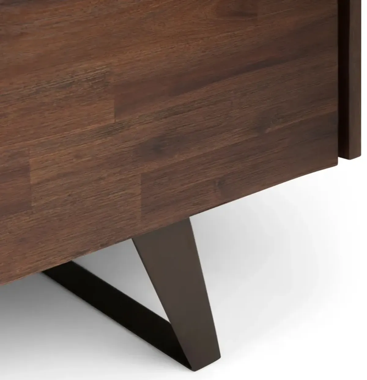 Lowry - TV Media Stand - Distressed Charcoal Brown