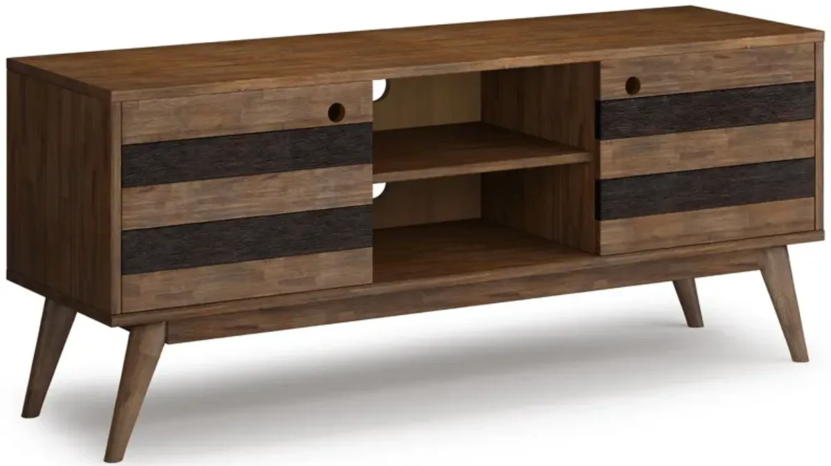 Clarkson - Low TV Stand - Rustic Natural Aged Brown