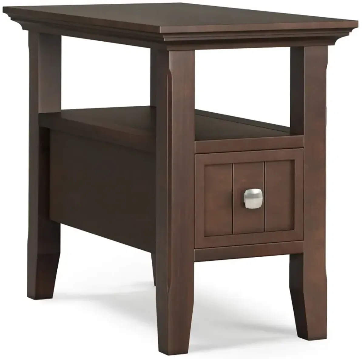 Acadian - Narrow Side Table With Drawer - Brown