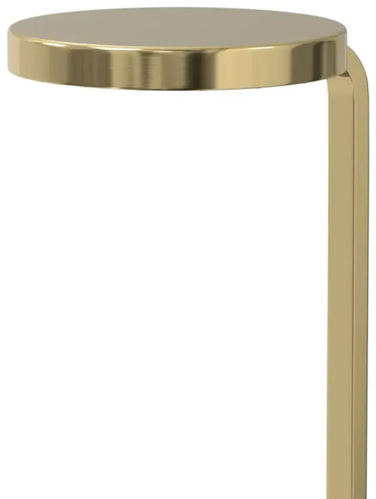 Sylvie - Side Table - White / Gold