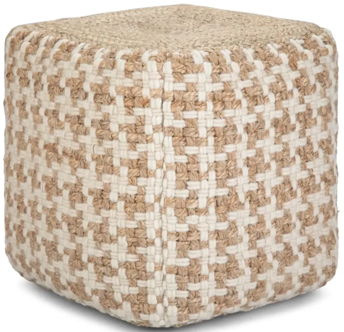 Cullen - Cube Pouf - Natural