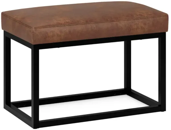 Reynolds - Small Bench - Distressed Saddle Brown