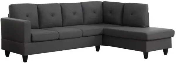 Santiago - Linen Sectional Sofa With Right Facing Chaise