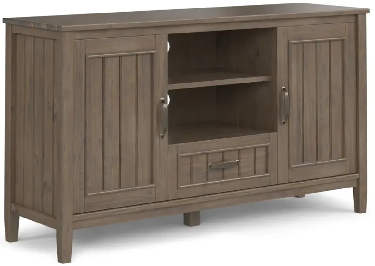 Lev - TV Media Stand - Smoky Brown