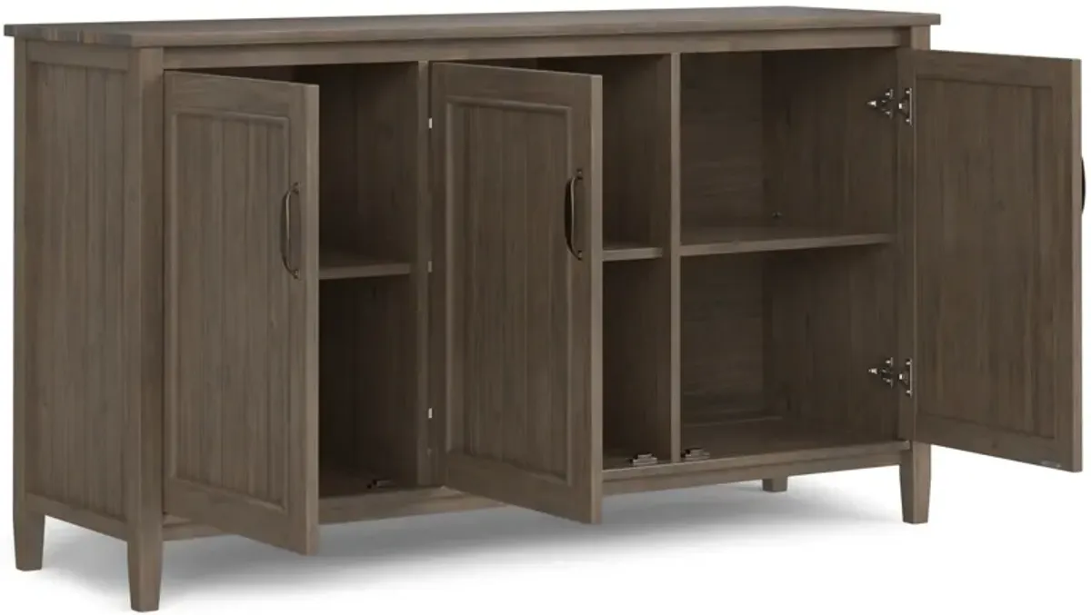 Lev - Wide Storage Cabinet - Smoky Brown