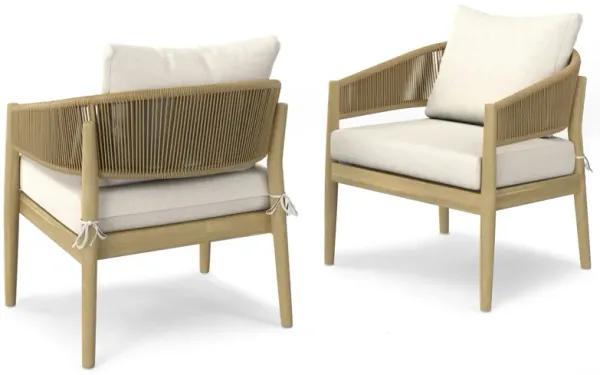 Bayshore - Outdoor Conversation Chair (Set of 2) - Natural