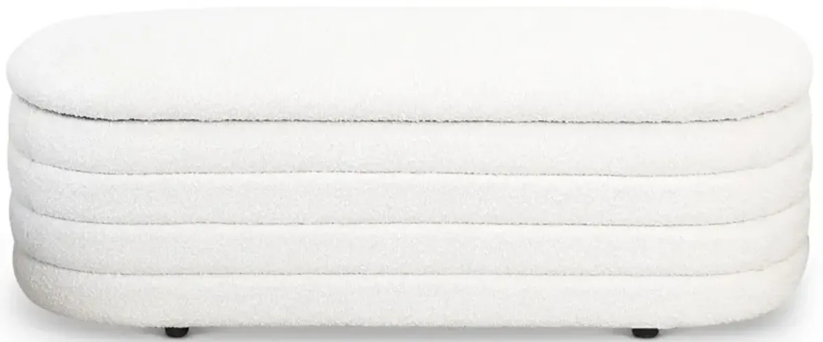 Cabana - Bench With Storage - Ivory