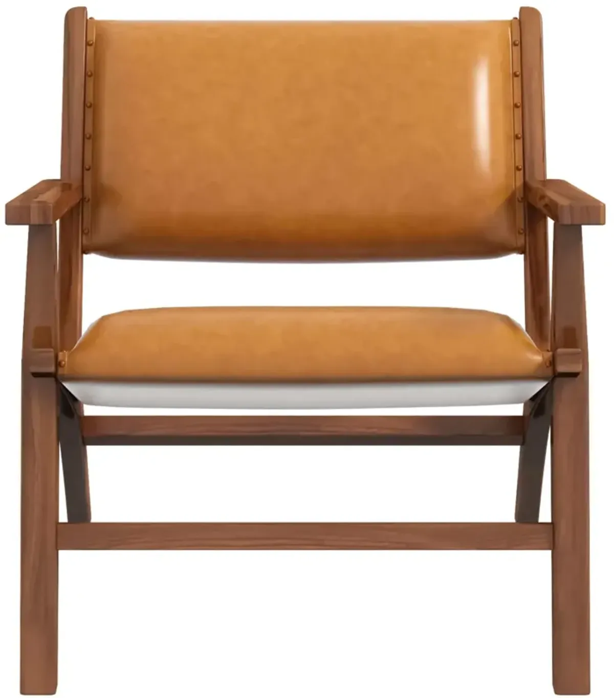 Hendrix - Antique Arm Chair - Brown / Rustic / Tan