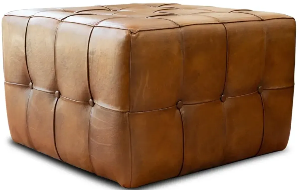 Benjiro - Square Ottoman - Tan