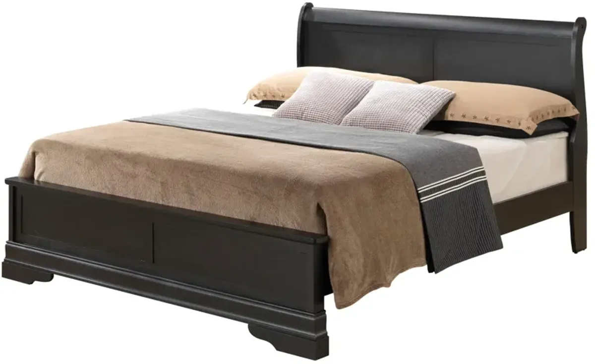 Sleigh Bed With Low Footboard