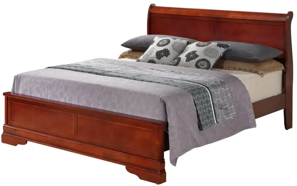 Sleigh Bed With Low Footboard