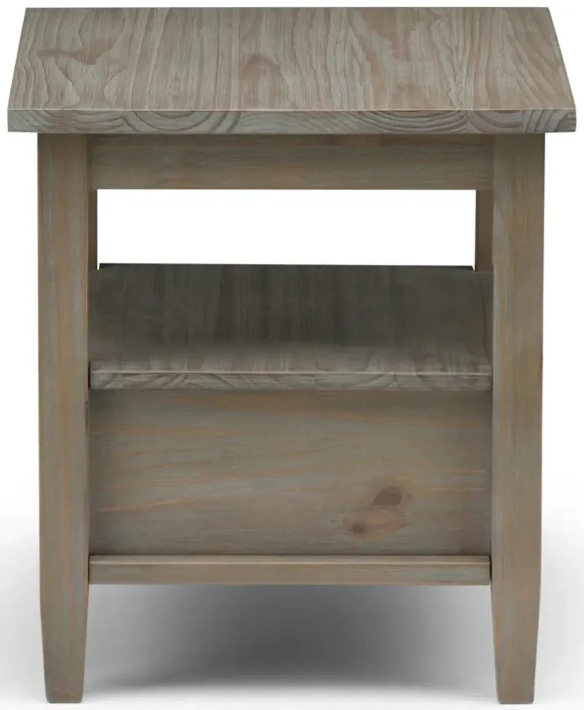 Warm Shaker - End Table - Distressed Gray