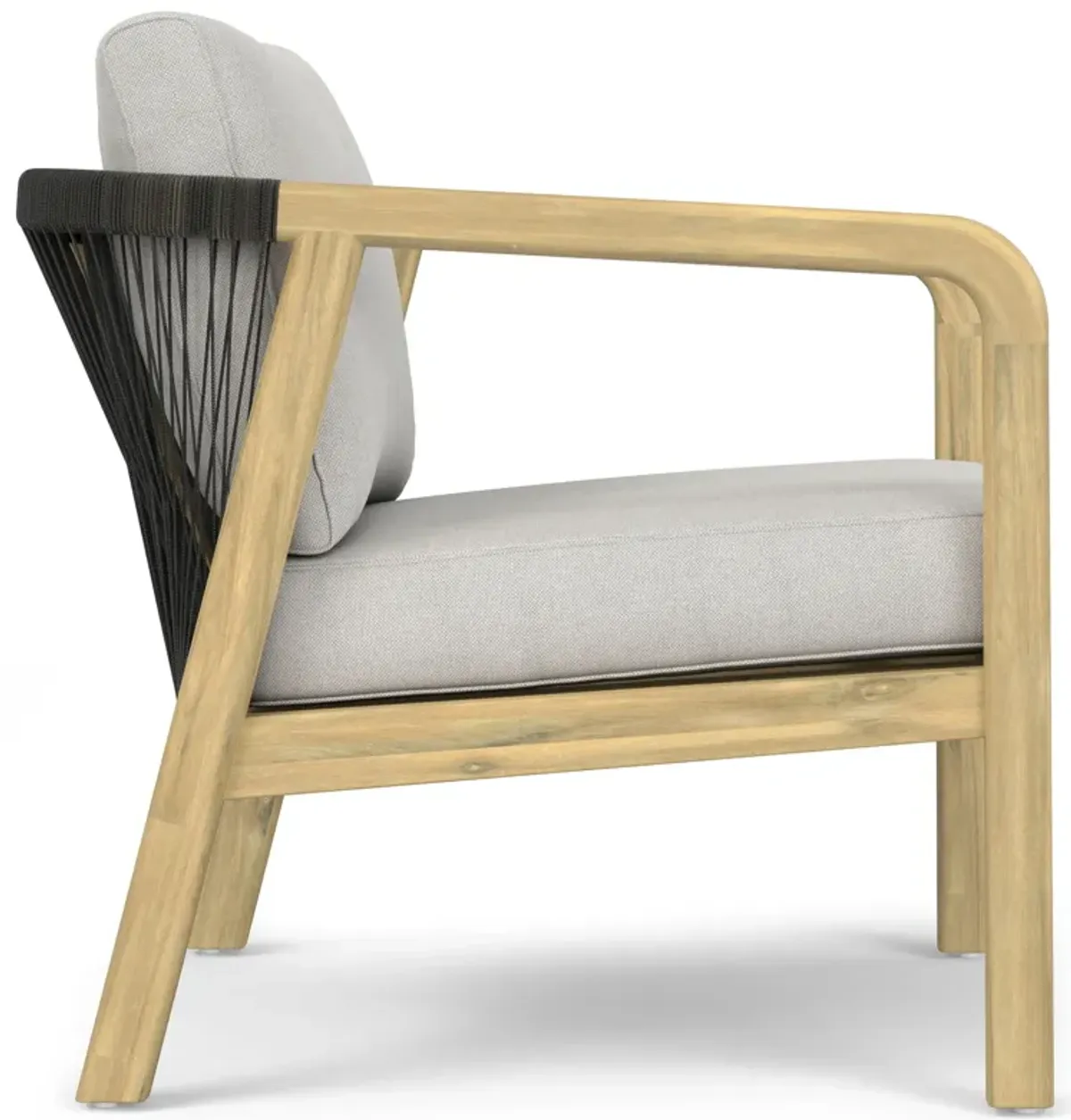 Palmetto - Outdoor Conversation Chair (Set of 2) - Stone Gray