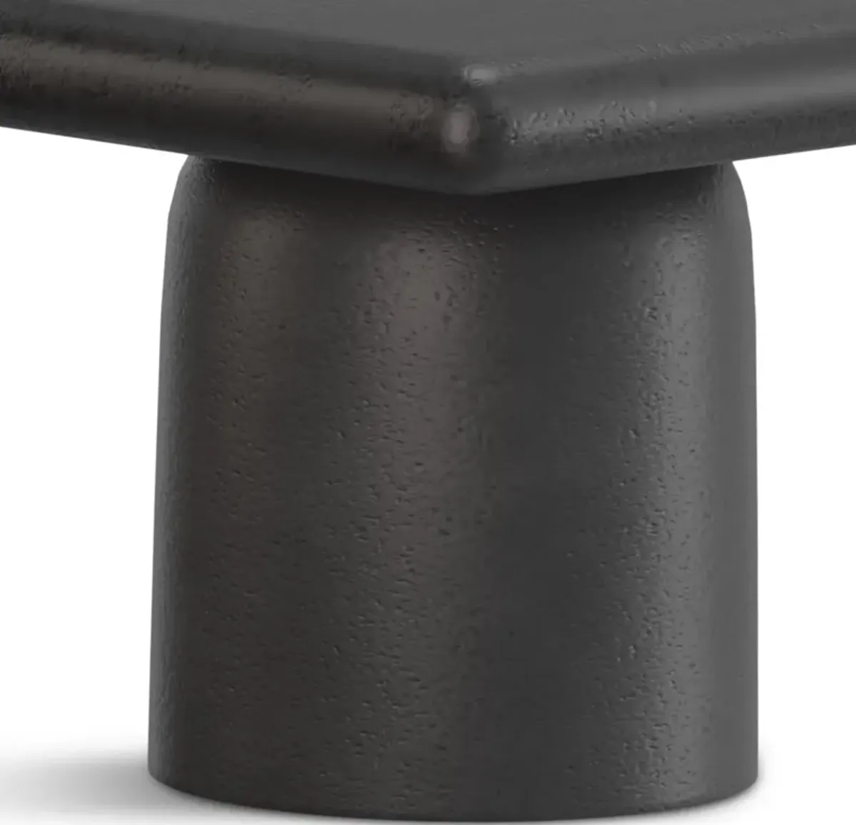 Zachary - 2 Piece Set Cast Aluminum Coffee Table - Black