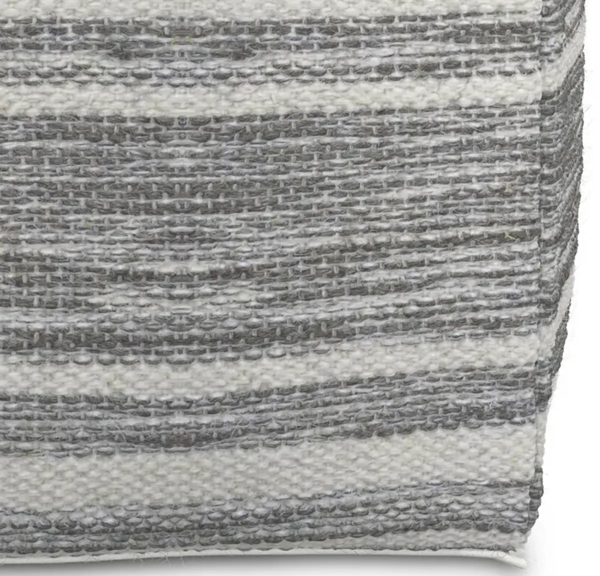 Carina - Square Woven Pouf - Black White