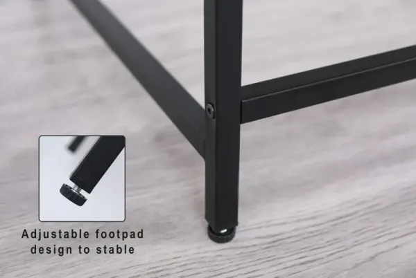 Console Table Narrow Modern Entryway Table Small Behind Couch Table Skinny Sofa Table Hallway Table For Living Room - Black