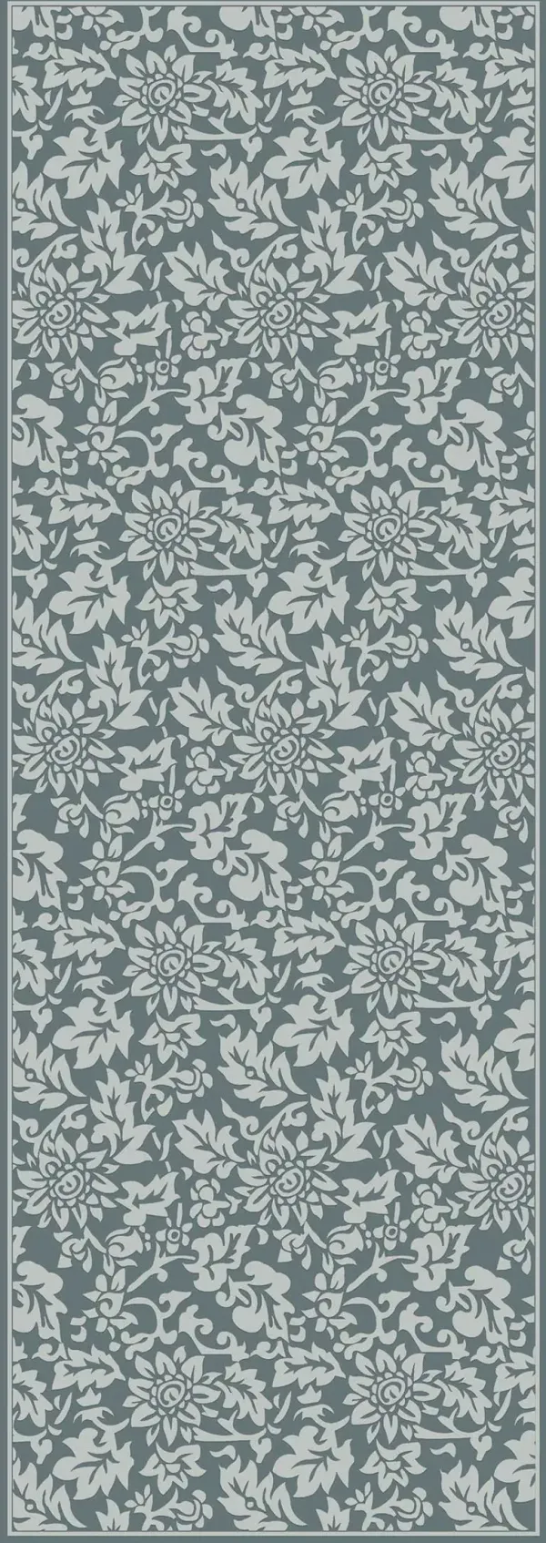 Macau - Non - Slip Accent Rug, Floral Charm