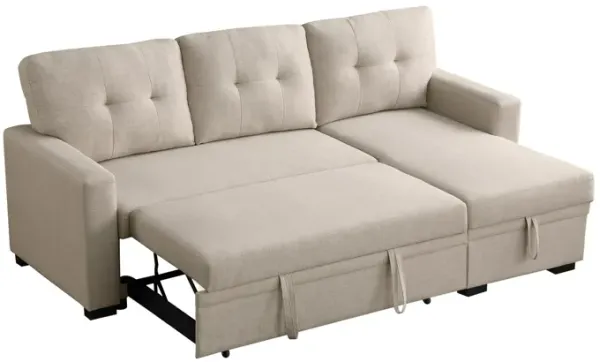 Elegant Storage Sofa - Beige