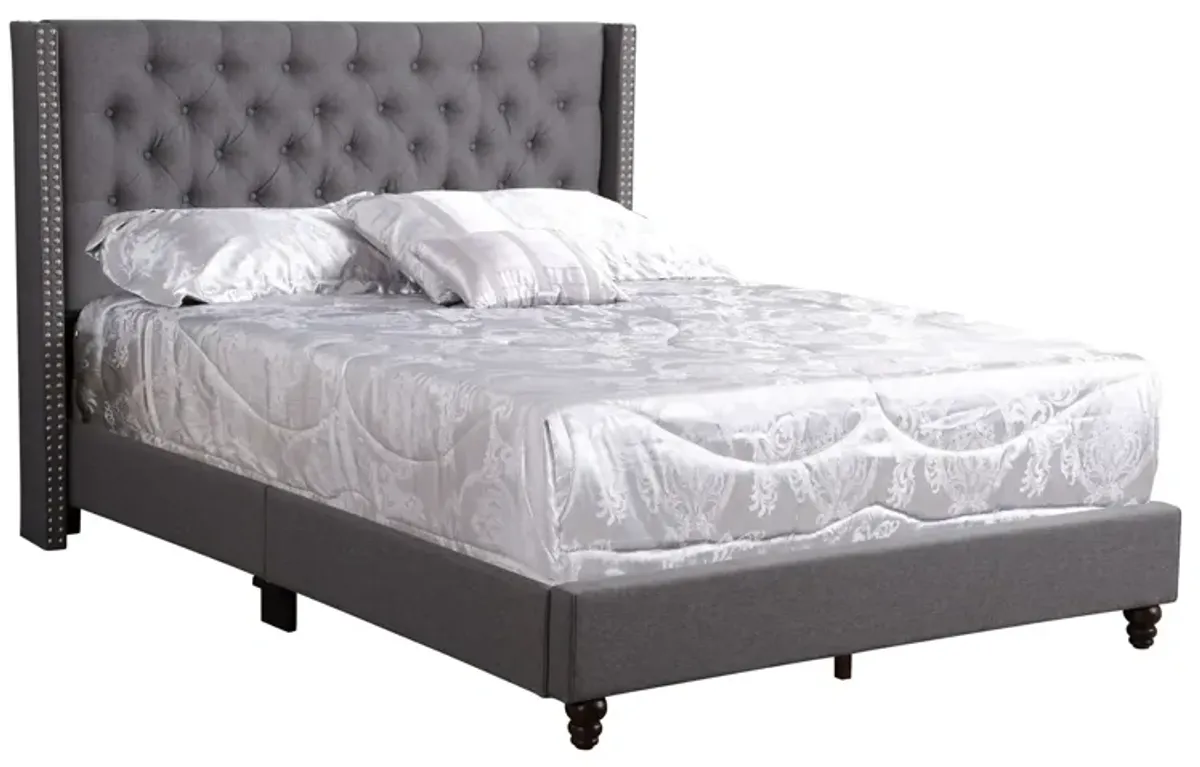Nailhead Bed Transitional Vibrant