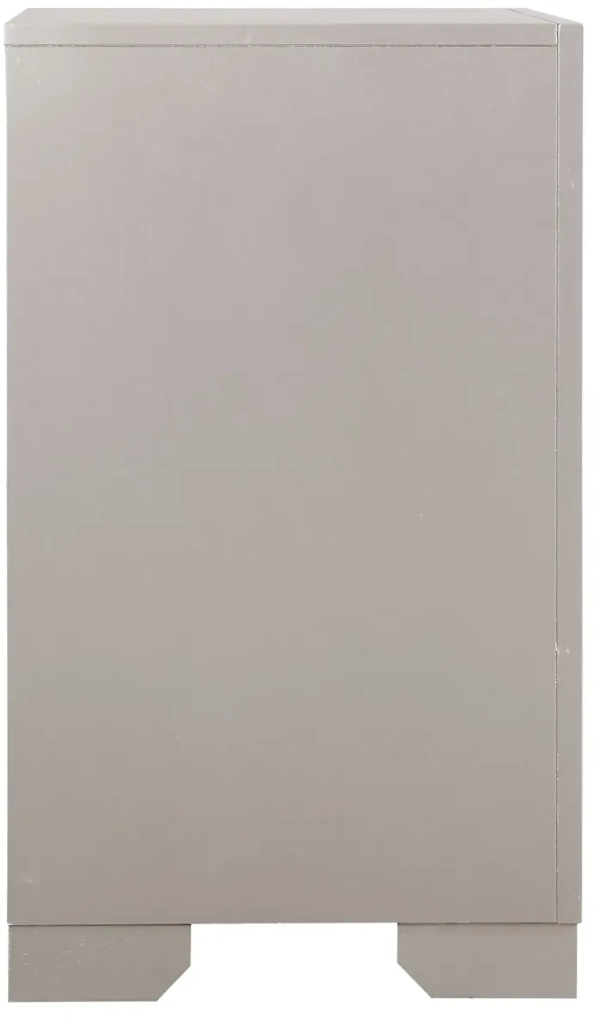 Alana - Nightstand - Silver Champagne