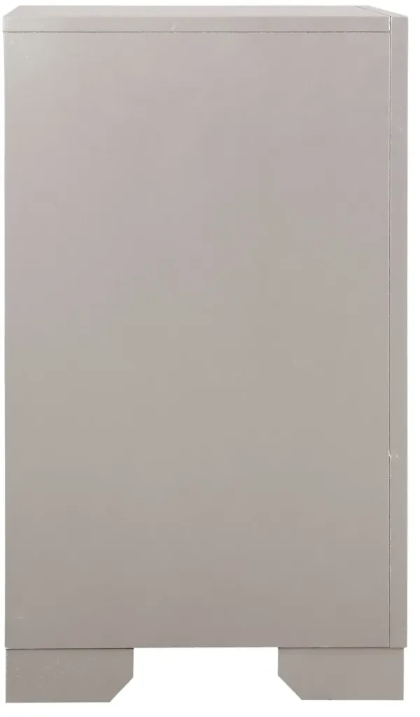 Alana - Nightstand - Silver Champagne