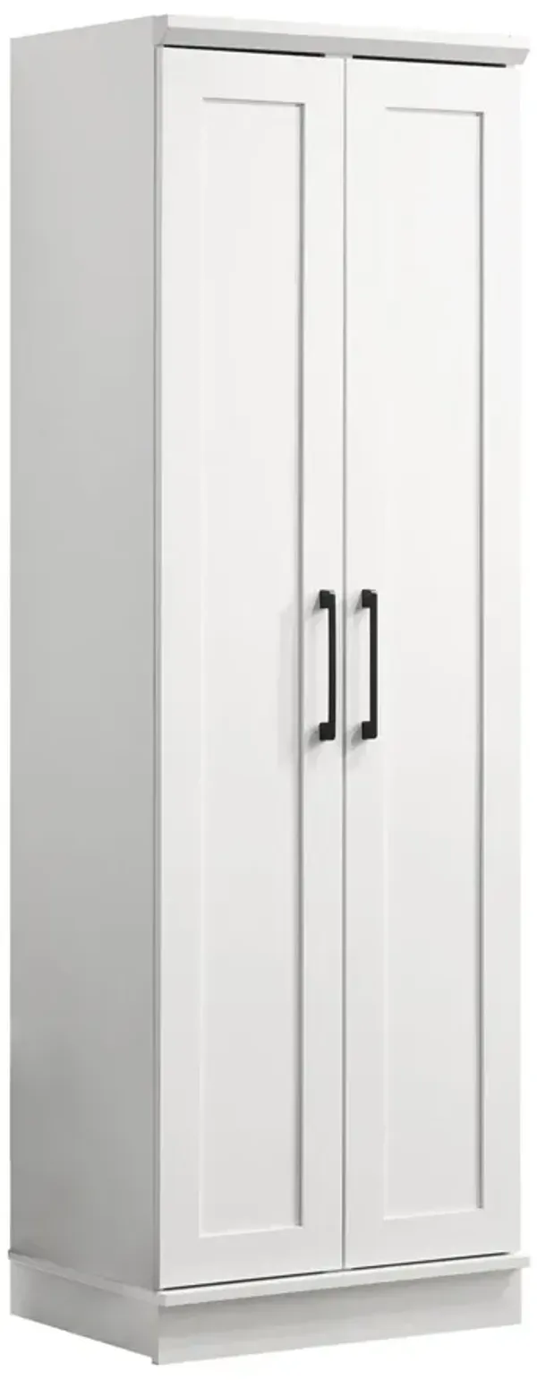 Evelyn - Sleek Storage Cabinet With Framed Panel Design - White