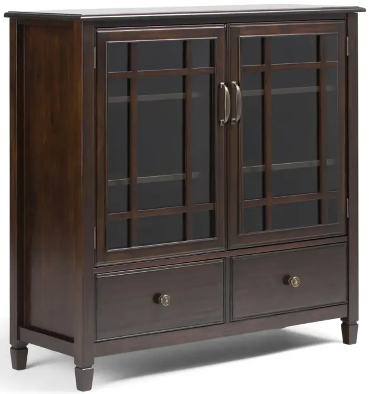 Connaught - Tall Storage Cabinet - Dark Chestnut Brown