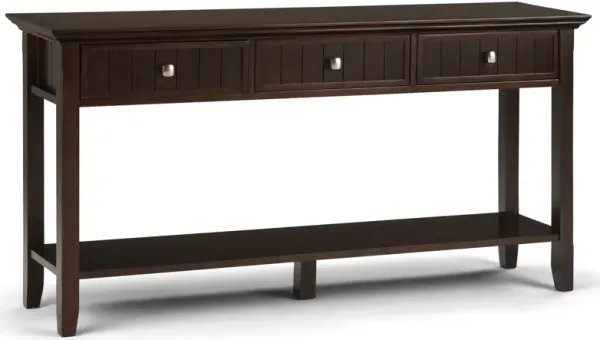 Acadian - Wide Console Sofa Table - Brunette Brown
