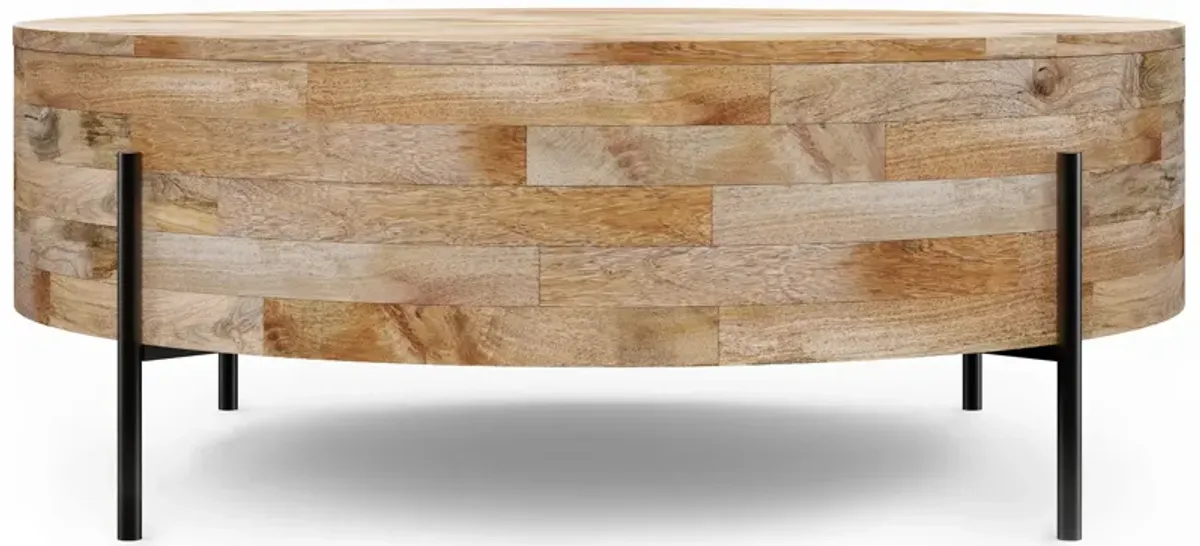Rayburn - Drum Coffee Table - Natural