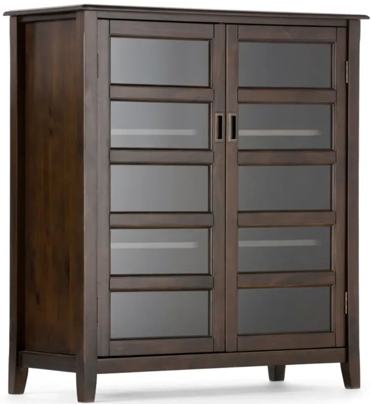 Burlington - Medium Storage Cabinet - Mahogany Brown