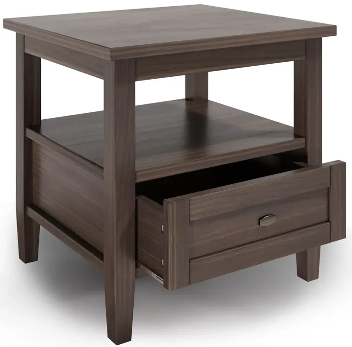 Warm Shaker - End Table - Warm Walnut Brown
