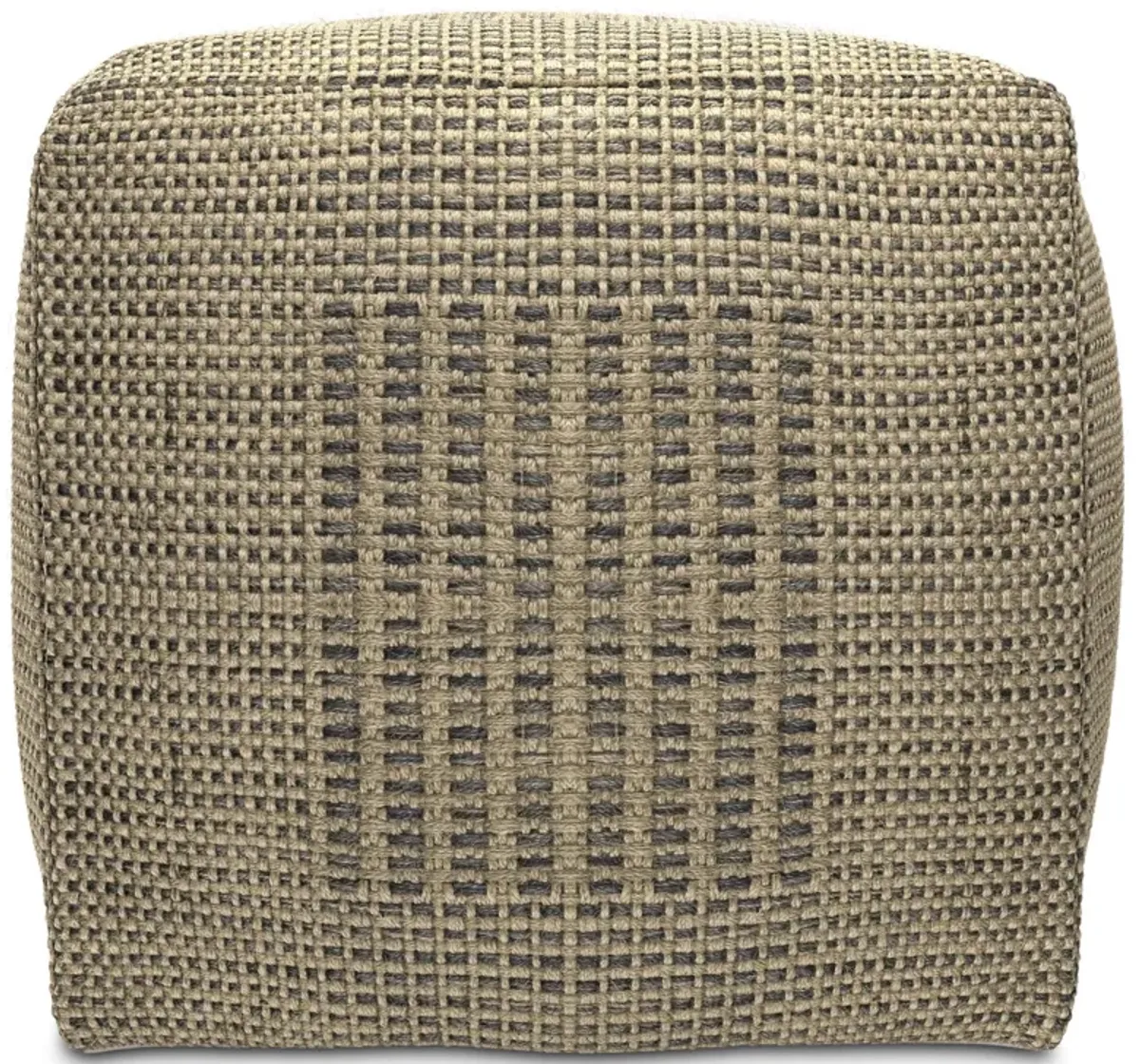 Delilah - Square Woven Pouf - Natural