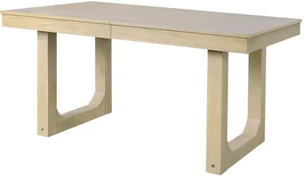 Farmhouse Wooden Kitchen Table With Removable Leaf