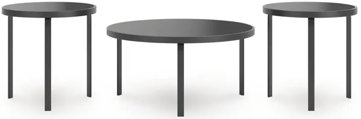 Dorylin - Black - Occasional Table Set (Set of 3)