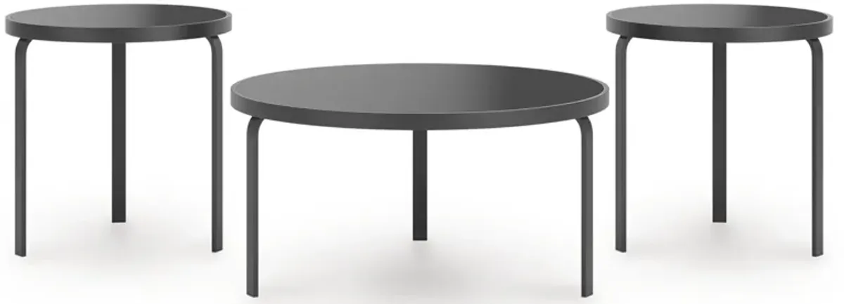 Dorylin - Black - Occasional Table Set (Set of 3)