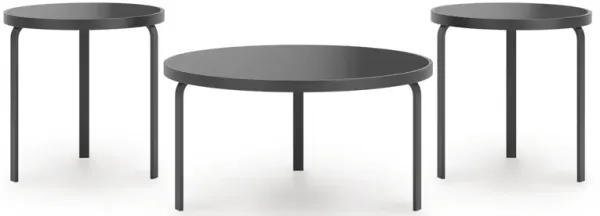 Dorylin - Black - Occasional Table Set (Set of 3)