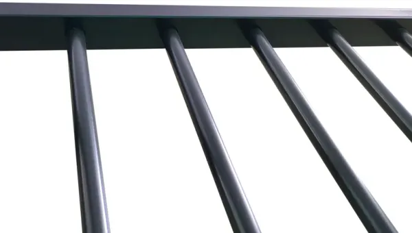 Triple Bunk Bed, Full Size With Sturdy Metal Frame And Safe Stairs - Black